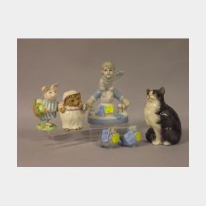 Five English Ceramic Animal Figures