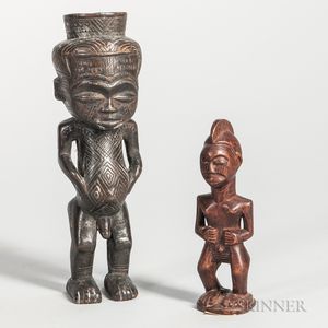 Two Congo-style Carved Figures