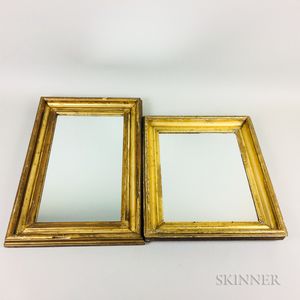 Two Rectangular Gilt-gesso Mirrors