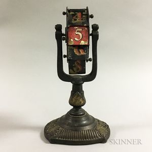 Painted Cast Iron Game Wheel