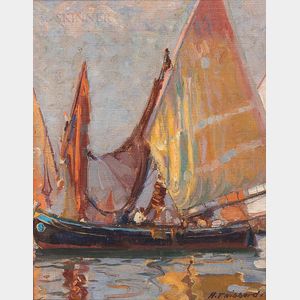Aldro Thompson Hibbard (American, 1886-1972) Venetian Sails