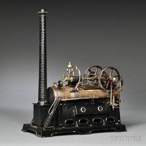 Working Model of a Two-cylinder Horizontal Steam Engine