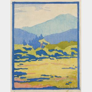 Eliza Draper Gardiner (American, 1871-1955) Two Landscape Views: Passaconway