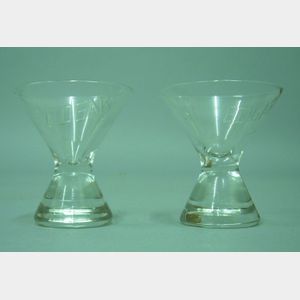 Two Cordial Glasses