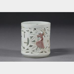 Porcelain Brush Pot