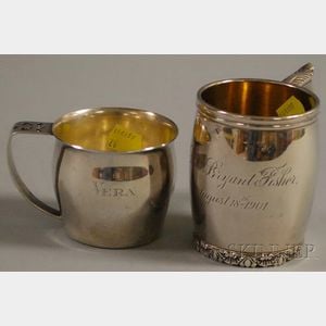 Two Sterling Silver Mugs