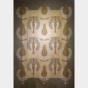Art Nouveau Flat Weave Carpet
