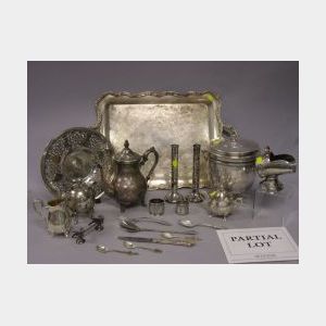Large Assortment of Silver Plated and Metal Hollow and Flatware, Table and Decorative Items.
