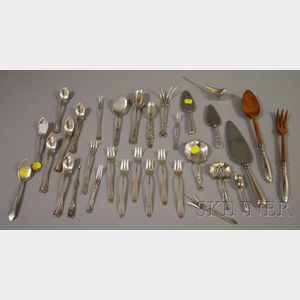 Assorted Silver and Silver Plated Flatware