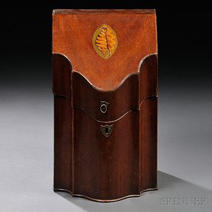 George III Mahogany-veneer Knife Box