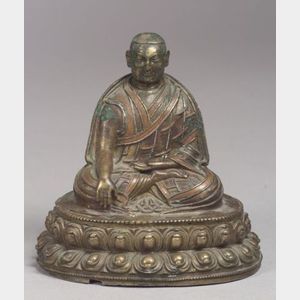 Bronze Image of a Monk