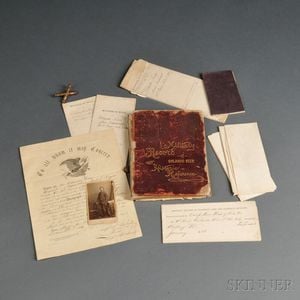 Military Records, Carte-de-visite, and Reference Book of Orlando Keen