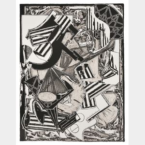 Frank Stella (American, b. 1936) La Penna di Hu (Black and White)