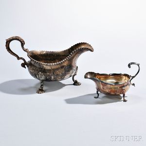 Two George III Sterling Silver Sauceboats