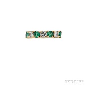18kt Gold, Emerald, and Diamond Ring, Tiffany & Co.