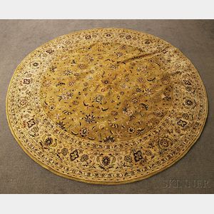 Persian-style Oval Carpet