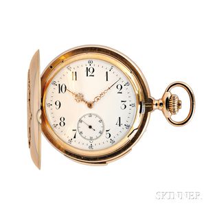 18kt Gold Minute Repeating Hunter Case Watch