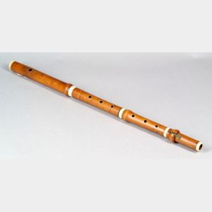 American Conical Boxwood Flute, for C.G. Christman, New York, c. 1850