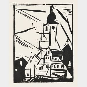 Lyonel Feininger (German/American, 1871-1956) Buttelstedt