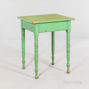 Green-painted Pine Table