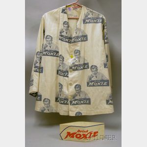 Moxie Printed Cotton Counter Server's Jacket and Paper Hat