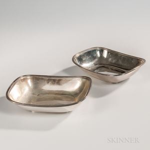 Pair of Tiffany Sterling Silver Serving Dishes