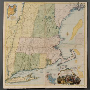 New England. Braddock Mead (c. 1688-1757) and Thomas Jefferys (1695-1771) A Map of the most Inhabited part of New England