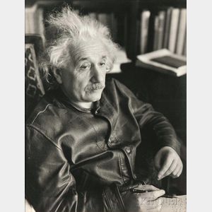 Lotte Jacobi (American, 1896-1990) Albert Einstein at His Home in Princeton, New Jersey