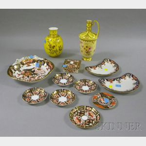 Twelve Crown Derby Porcelain Table Items