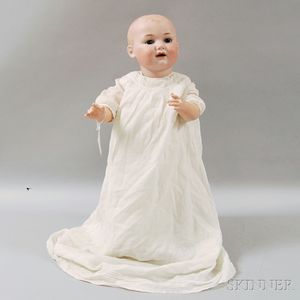 Large Armand Marseille 326 Bisque Head Character Baby
