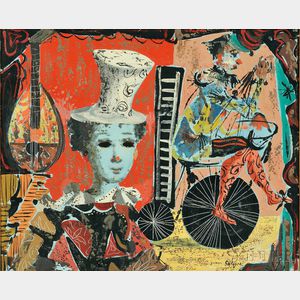 Jean Calogero (Italian/American, 1922-2001) Surrealist Circus