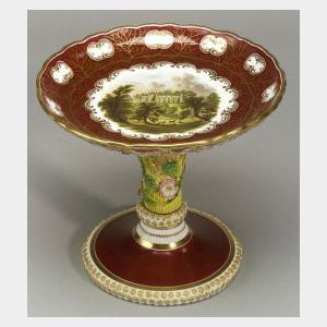 Handpainted Porcelain Compote