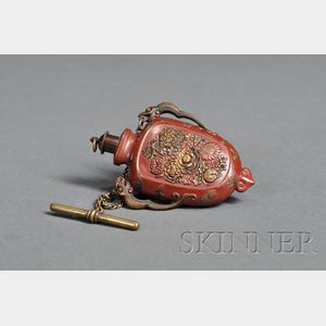 Patinated Copper Perfume Bottle