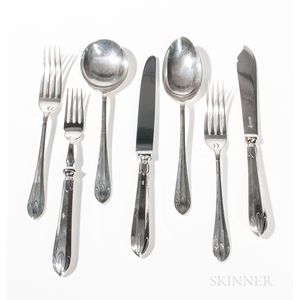 7/" 45-49g. Dominick /& Haff Renaissance Sterling Silver  Luncheon Fork
