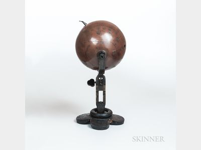 Sold for: $68,750 - Bronze Globe Sundial, Iryeong-wongu