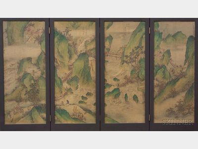 Sold for: $831,000 - Folding Screen