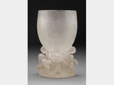 Sold for: $124,425 - Cire Perdue Vase Attributed to R. Lalique