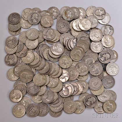 Large Group of Mostly U.S. Silver Coins