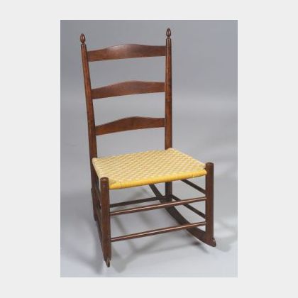 Shaker Production No. 0 Child&#39;s Armless Rocking Chair