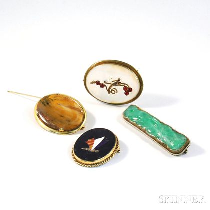 Four Brooches