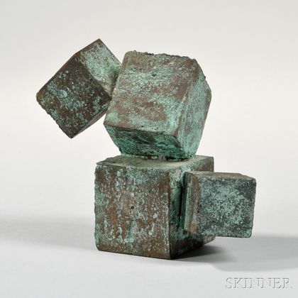 Harry Bertoia (Italian/American, 1915-1978) Cube Sculpture