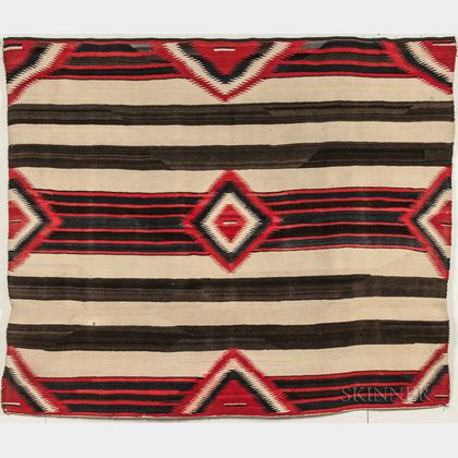 Navajo Weaving in a Third Phase Chief's Pattern