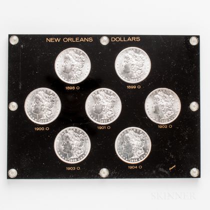 Seven New Orleans Morgan Dollars