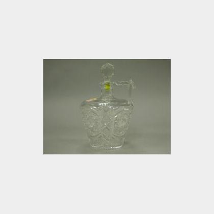 Colorless Cut Glass Jug-form Decanter. 