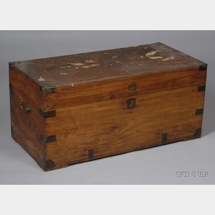 Chinese Export Brass-bound Camphorwood Chest