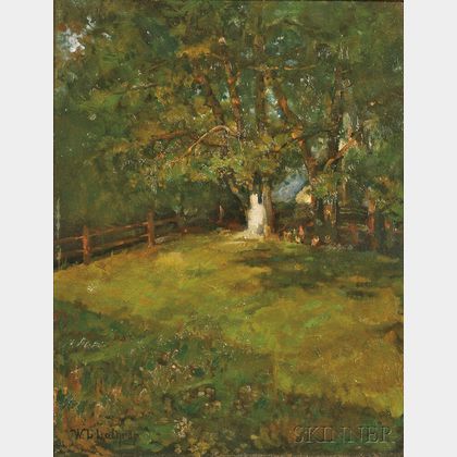 William Langson Lathrop (American, 1859-1938) The Pasture's Edge