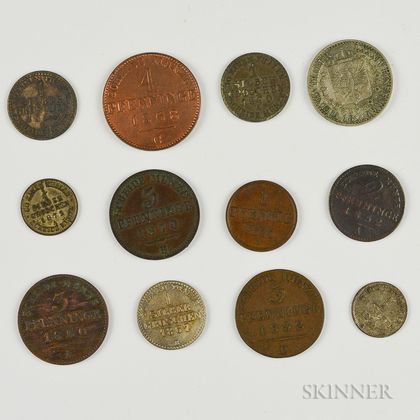 Twelve German Coins