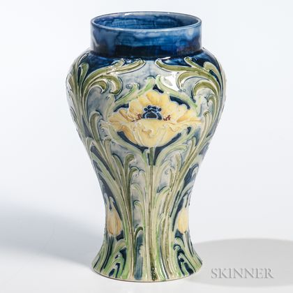 Moorcroft Florian Ware Poppy Design Vase