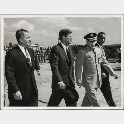 Kennedy, John Fitzgerald, Saturn C-1, September 11, 1962, Two Photographs.