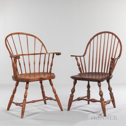Two Windsor Armchairs